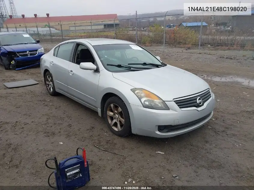1N4AL21E48C198020 2008 Nissan Altima 2.5 S
