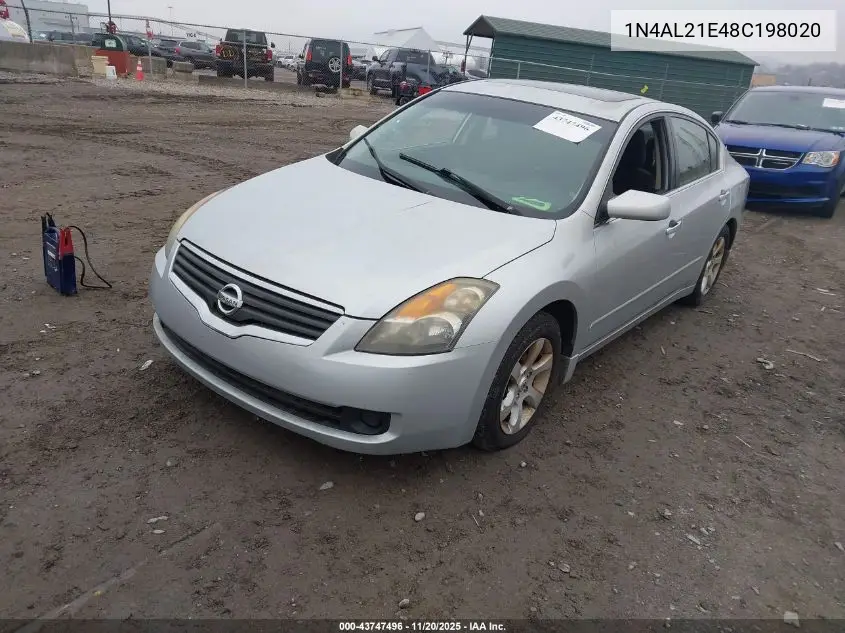 1N4AL21E48C198020 2008 Nissan Altima 2.5 S