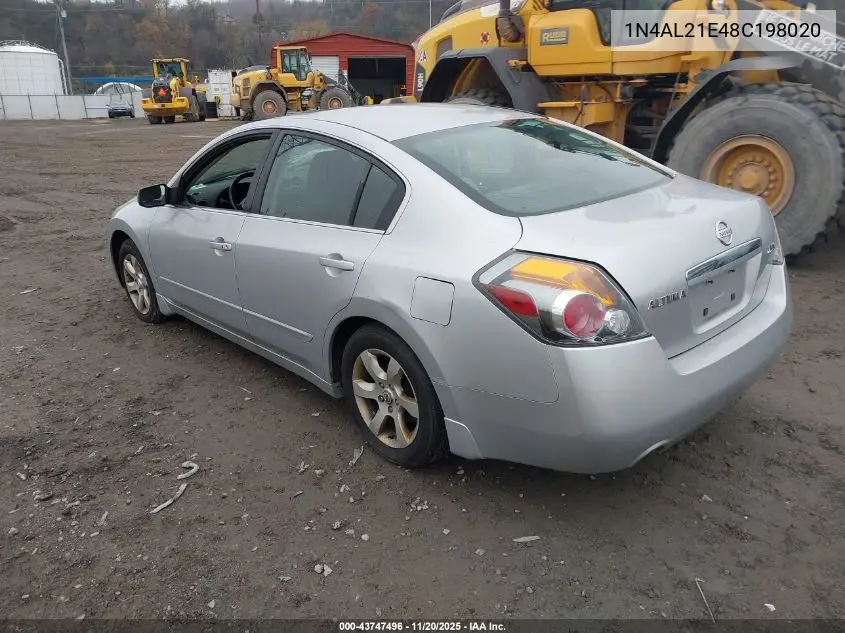 1N4AL21E48C198020 2008 Nissan Altima 2.5 S
