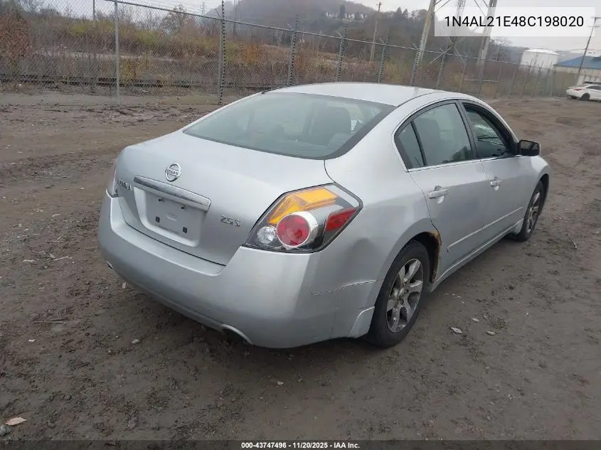 1N4AL21E48C198020 2008 Nissan Altima 2.5 S