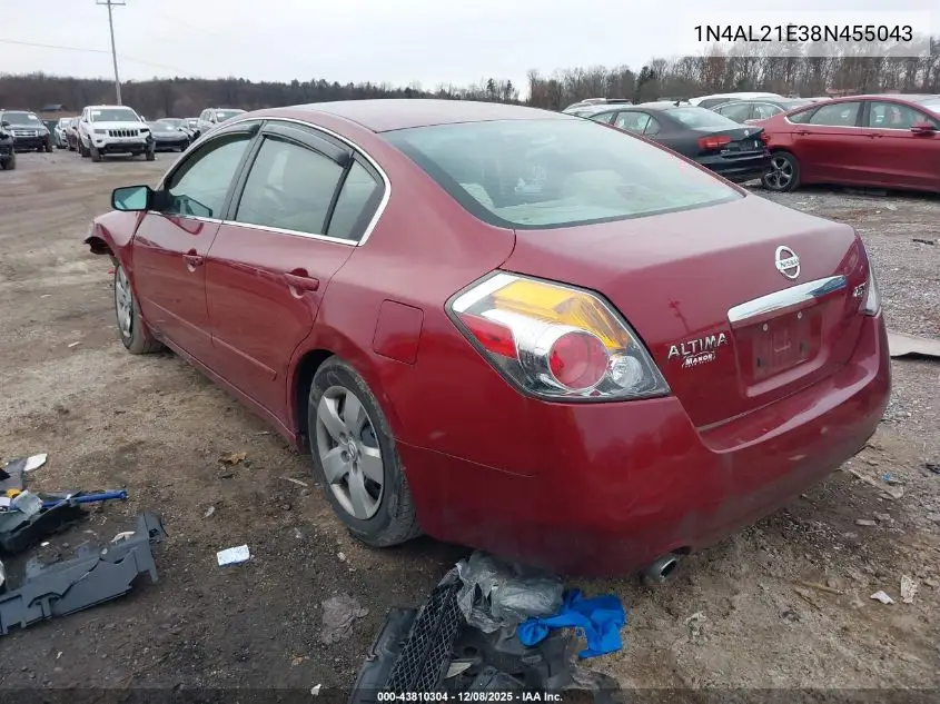 1N4AL21E38N455043 2008 Nissan Altima 2.5 S