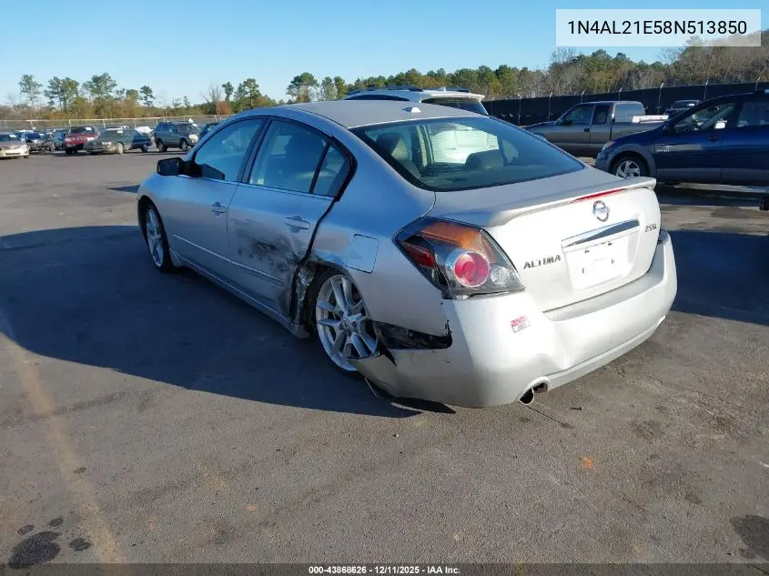 1N4AL21E58N513850 2008 Nissan Altima 2.5 S