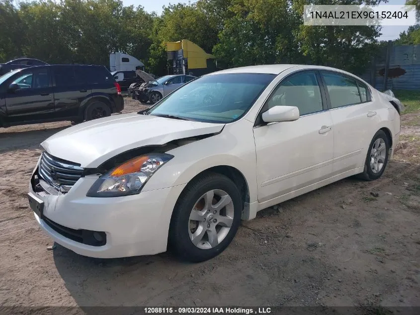 2009 Nissan Altima 2.5/2.5S VIN: 1N4AL21EX9C152404 Lot: 12088115