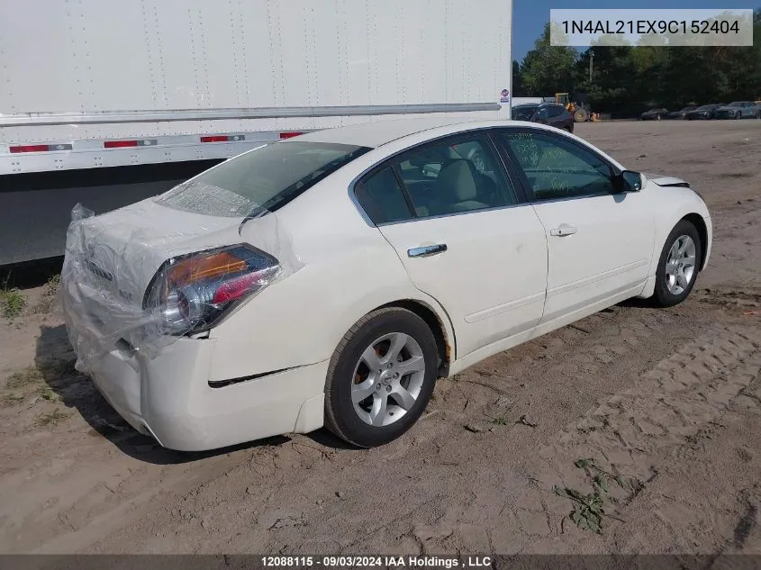 2009 Nissan Altima 2.5/2.5S VIN: 1N4AL21EX9C152404 Lot: 12088115