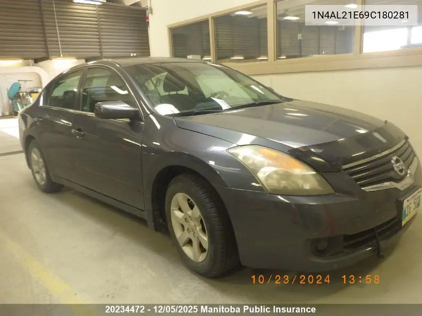 1N4AL21E69C180281 2009 Nissan Altima 2.5 S
