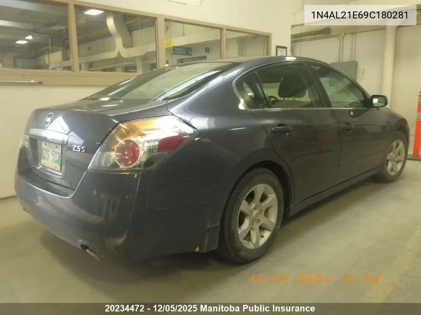 1N4AL21E69C180281 2009 Nissan Altima 2.5 S
