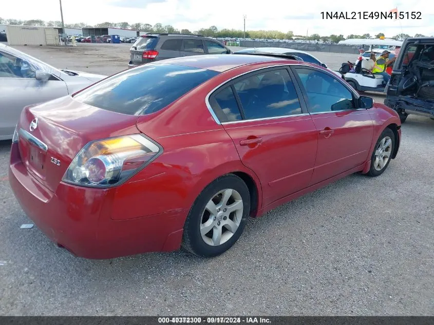 1N4AL21E49N415152 2009 Nissan Altima 2.5 S