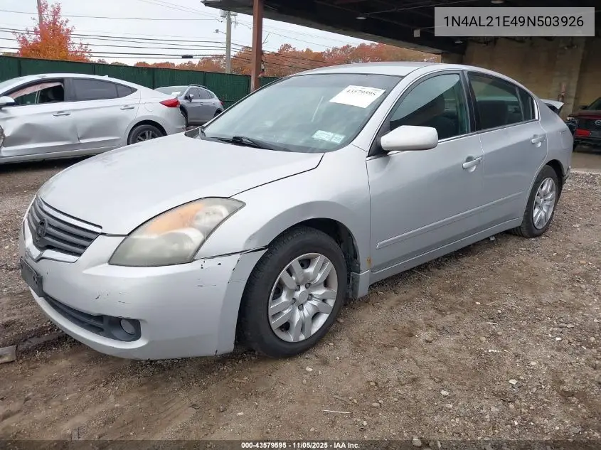 1N4AL21E49N503926 2009 Nissan Altima 2.5 S
