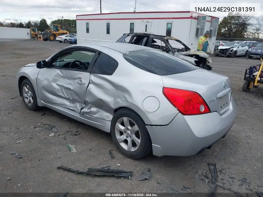 1N4AL24E29C181391 2009 Nissan Altima 2.5 S