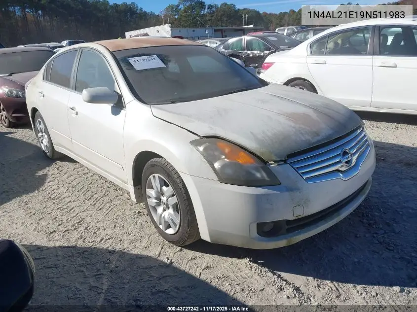 1N4AL21E19N511983 2009 Nissan Altima 2.5 S