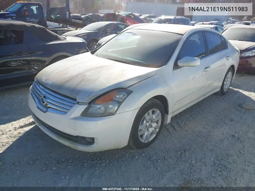 1N4AL21E19N511983 2009 Nissan Altima 2.5 S