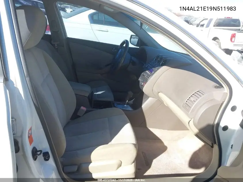 1N4AL21E19N511983 2009 Nissan Altima 2.5 S
