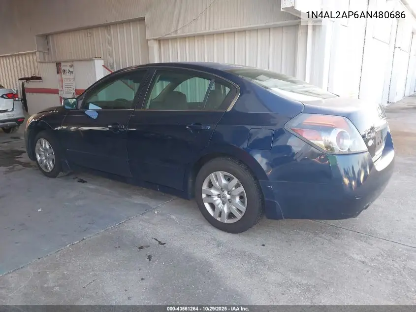 1N4AL2AP6AN480686 2010 Nissan Altima 2.5 S