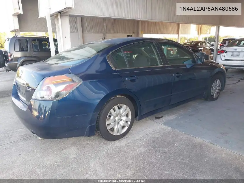 1N4AL2AP6AN480686 2010 Nissan Altima 2.5 S