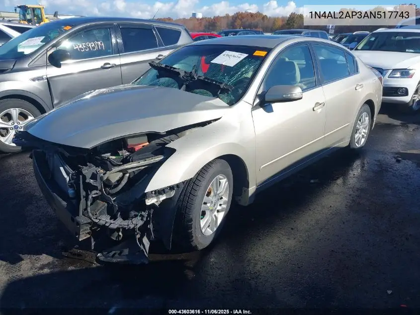 1N4AL2AP3AN517743 2010 Nissan Altima 2.5 S