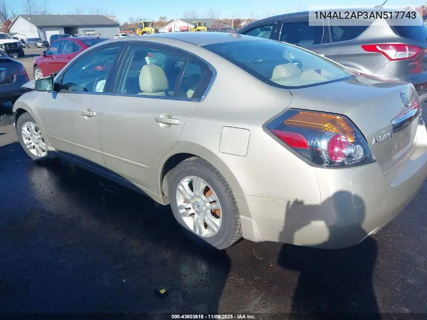 1N4AL2AP3AN517743 2010 Nissan Altima 2.5 S