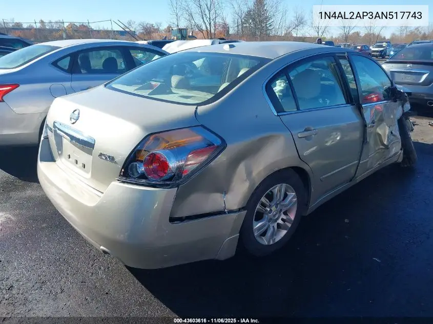 1N4AL2AP3AN517743 2010 Nissan Altima 2.5 S