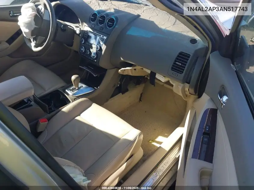 1N4AL2AP3AN517743 2010 Nissan Altima 2.5 S