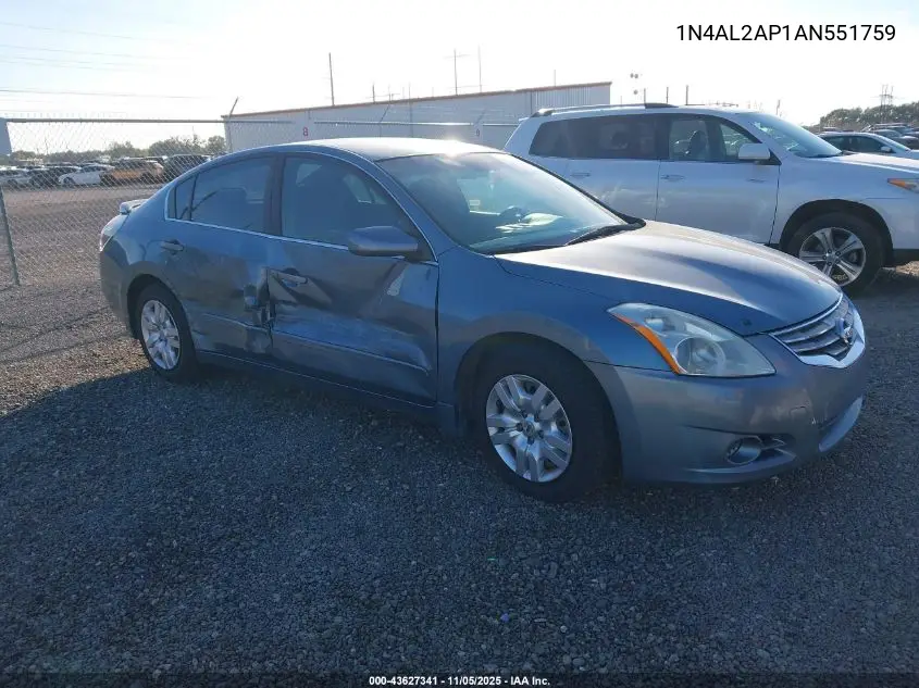 1N4AL2AP1AN551759 2010 Nissan Altima 2.5 S