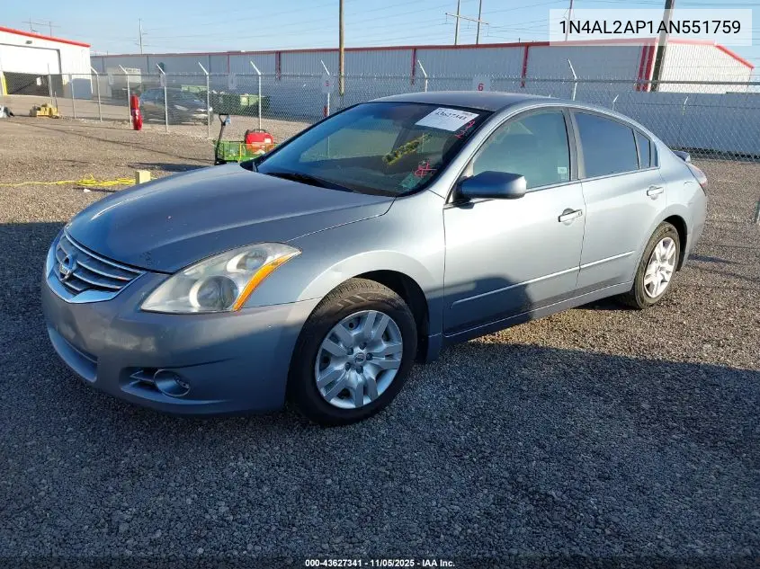1N4AL2AP1AN551759 2010 Nissan Altima 2.5 S