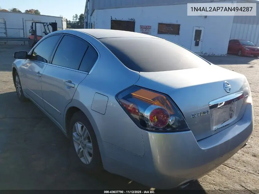 1N4AL2AP7AN494287 2010 Nissan Altima 2.5 S