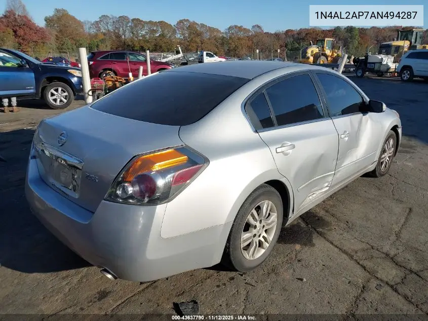 1N4AL2AP7AN494287 2010 Nissan Altima 2.5 S
