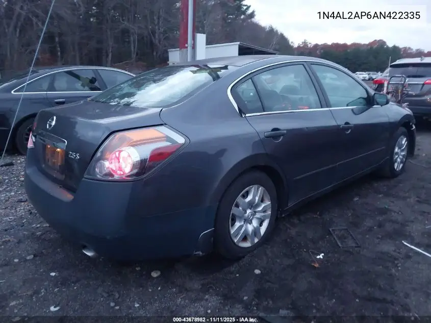 1N4AL2AP6AN422335 2010 Nissan Altima 2.5 S