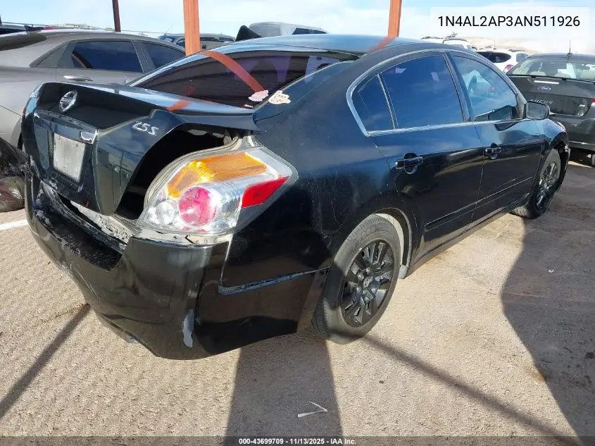 1N4AL2AP3AN511926 2010 Nissan Altima 2.5 S