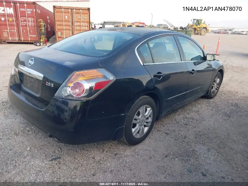 1N4AL2AP1AN478070 2010 Nissan Altima 2.5 S