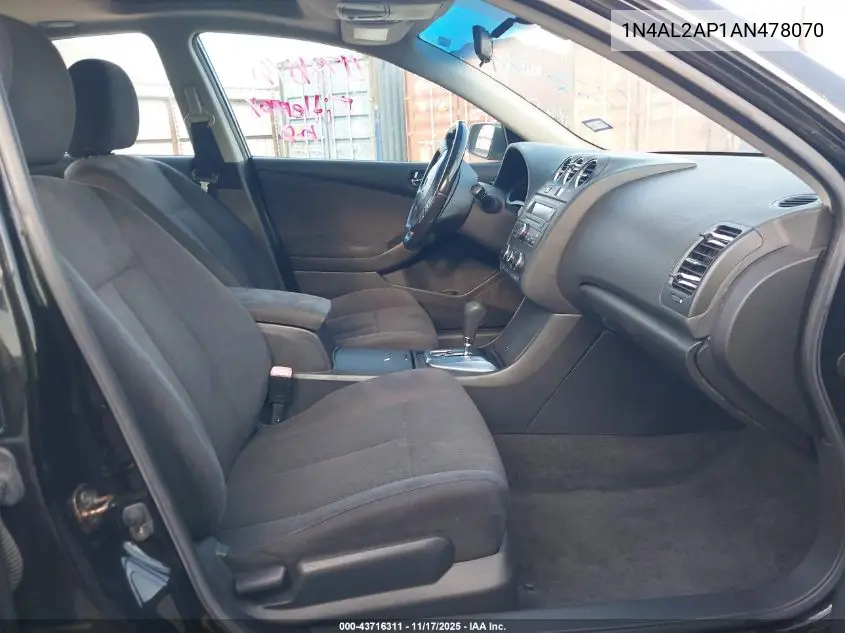 1N4AL2AP1AN478070 2010 Nissan Altima 2.5 S