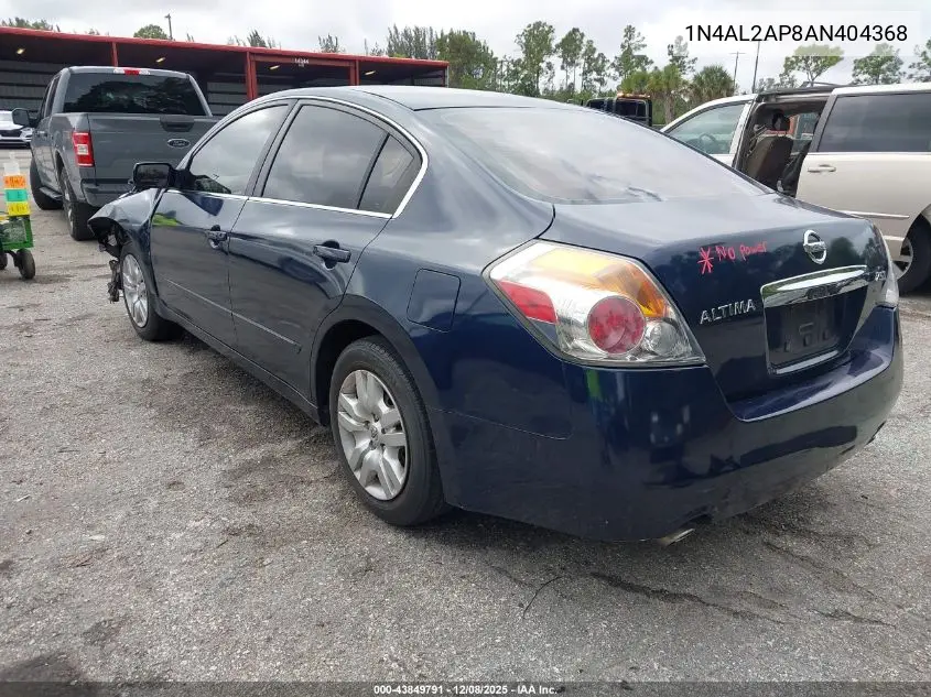 1N4AL2AP8AN404368 2010 Nissan Altima 2.5 S