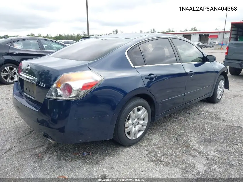 1N4AL2AP8AN404368 2010 Nissan Altima 2.5 S