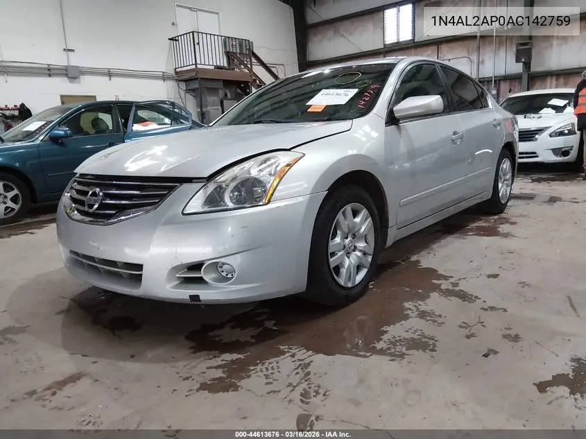 1N4AL2AP0AC142759 2010 Nissan Altima 2.5 S