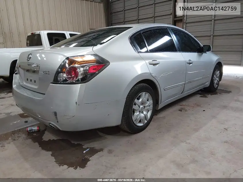 1N4AL2AP0AC142759 2010 Nissan Altima 2.5 S