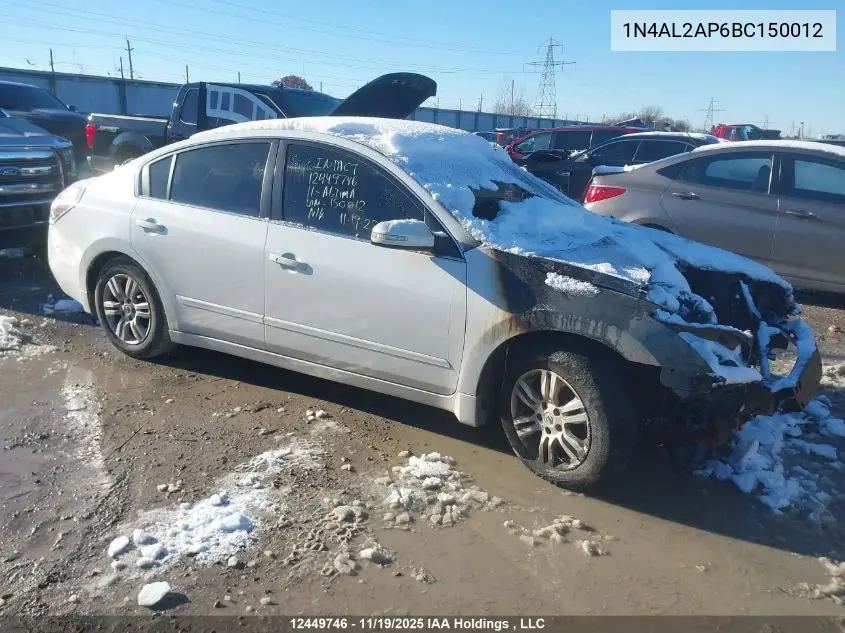 1N4AL2AP6BC150012 2011 Nissan Altima