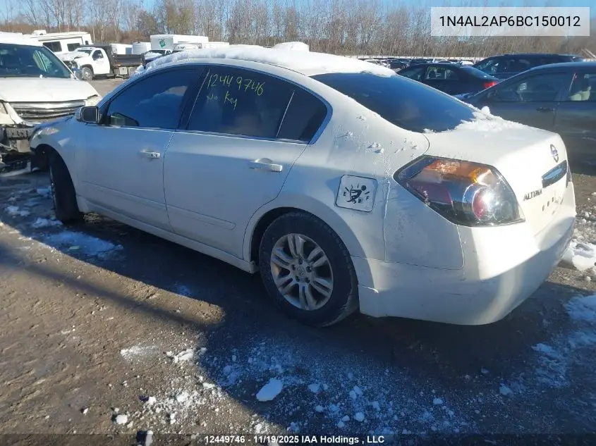 1N4AL2AP6BC150012 2011 Nissan Altima