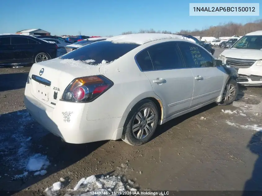 1N4AL2AP6BC150012 2011 Nissan Altima