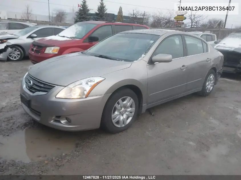 1N4AL2AP3BC136407 2011 Nissan Altima S