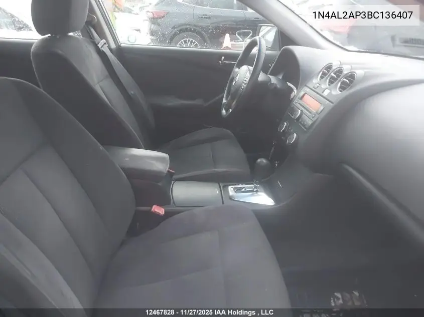 1N4AL2AP3BC136407 2011 Nissan Altima S