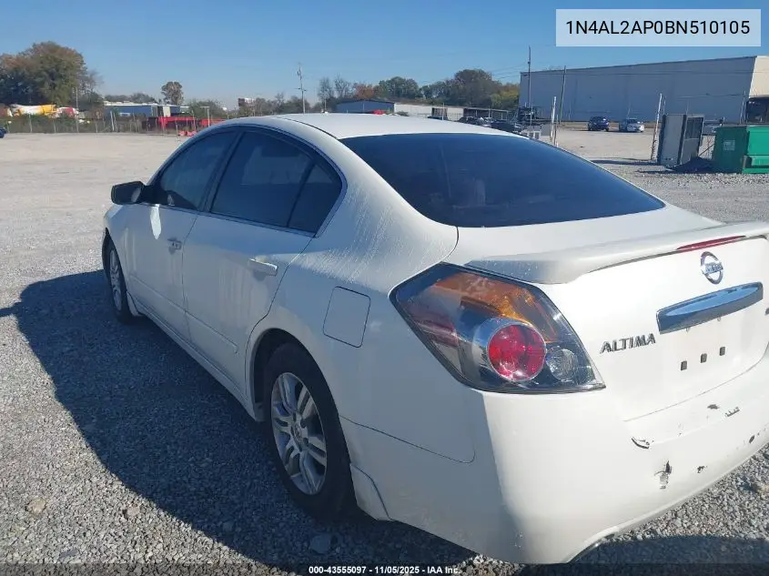 1N4AL2AP0BN510105 2011 Nissan Altima 2.5 S