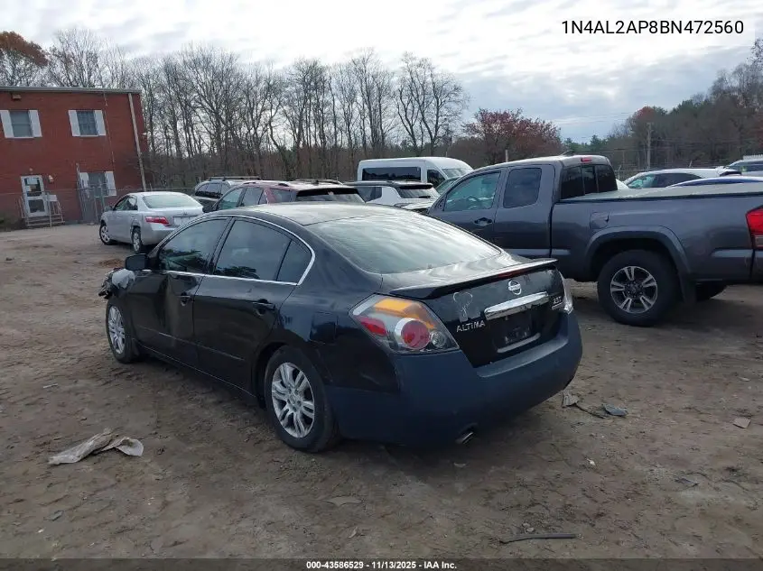 1N4AL2AP8BN472560 2011 Nissan Altima 2.5 S