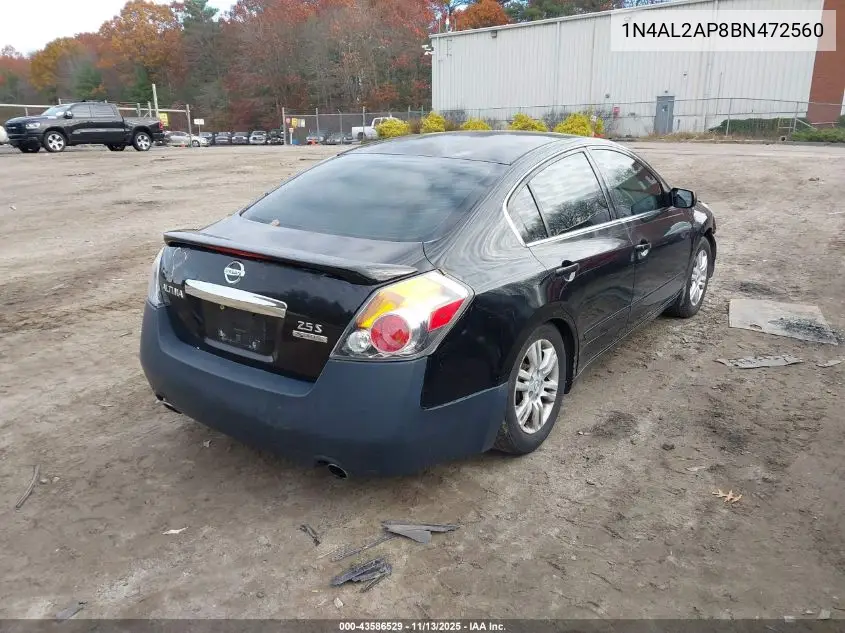 1N4AL2AP8BN472560 2011 Nissan Altima 2.5 S