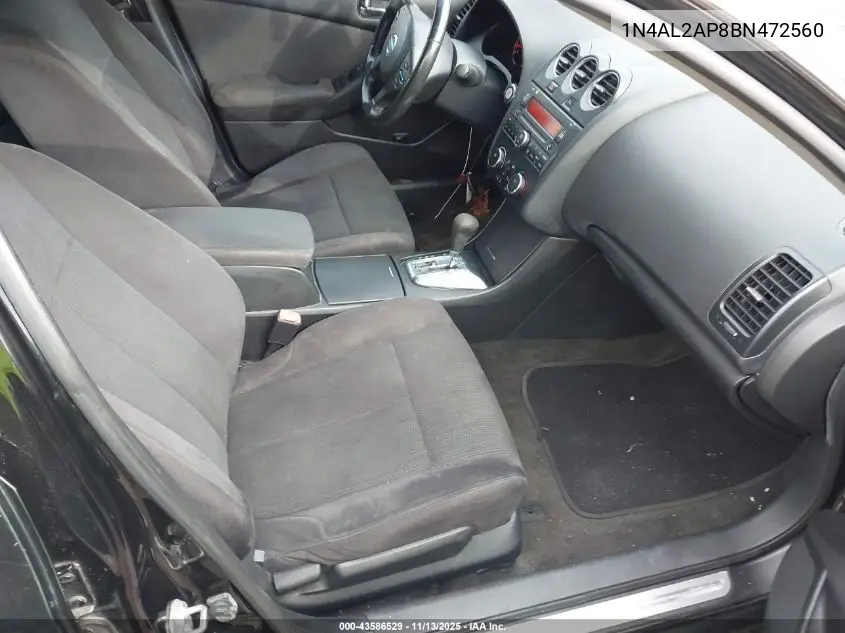 1N4AL2AP8BN472560 2011 Nissan Altima 2.5 S