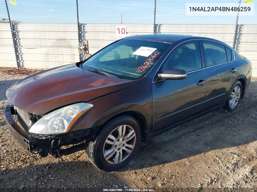 1N4AL2AP4BN486259 2011 Nissan Altima 2.5 S