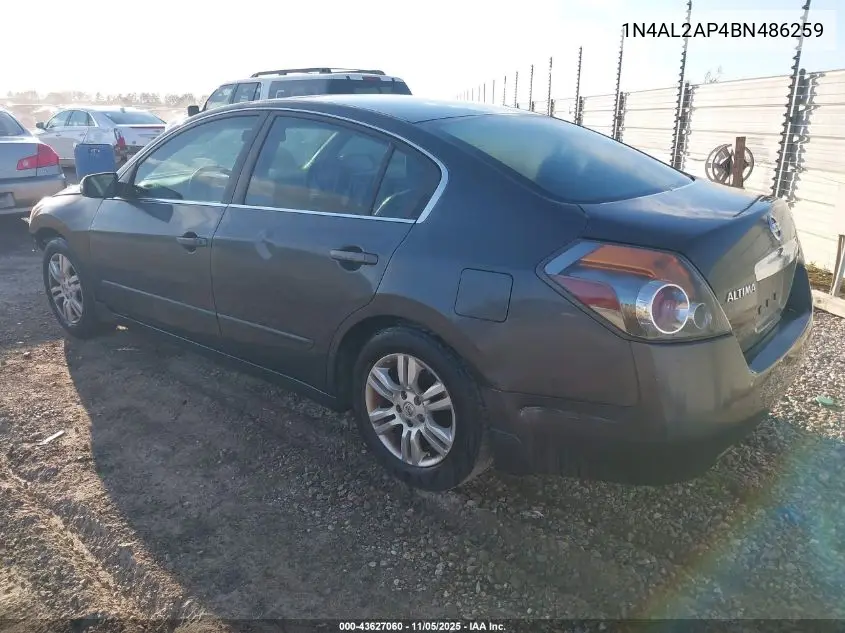 1N4AL2AP4BN486259 2011 Nissan Altima 2.5 S