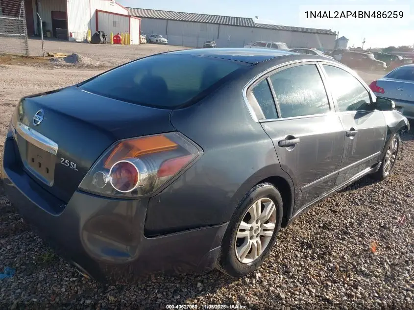 1N4AL2AP4BN486259 2011 Nissan Altima 2.5 S