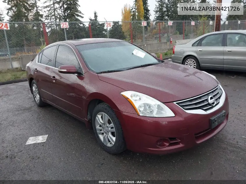 1N4AL2AP3BN421726 2011 Nissan Altima 2.5 S