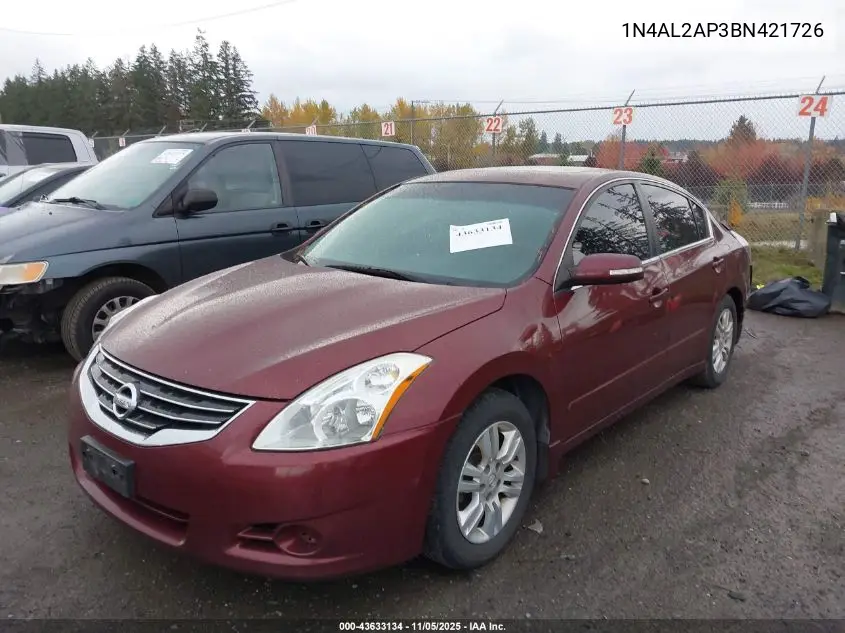 1N4AL2AP3BN421726 2011 Nissan Altima 2.5 S