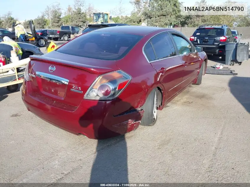 1N4AL2AP6BN514790 2011 Nissan Altima 2.5 S