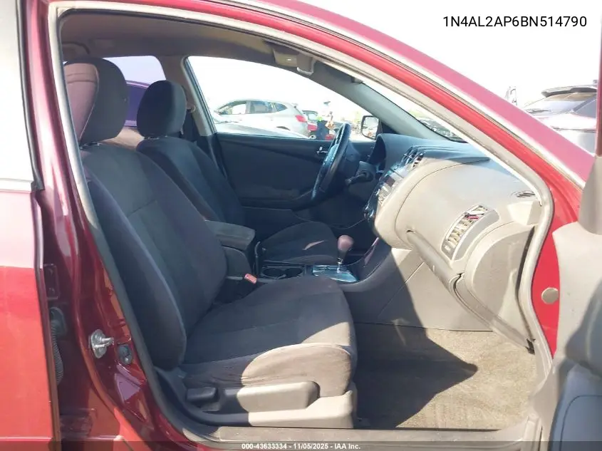 1N4AL2AP6BN514790 2011 Nissan Altima 2.5 S